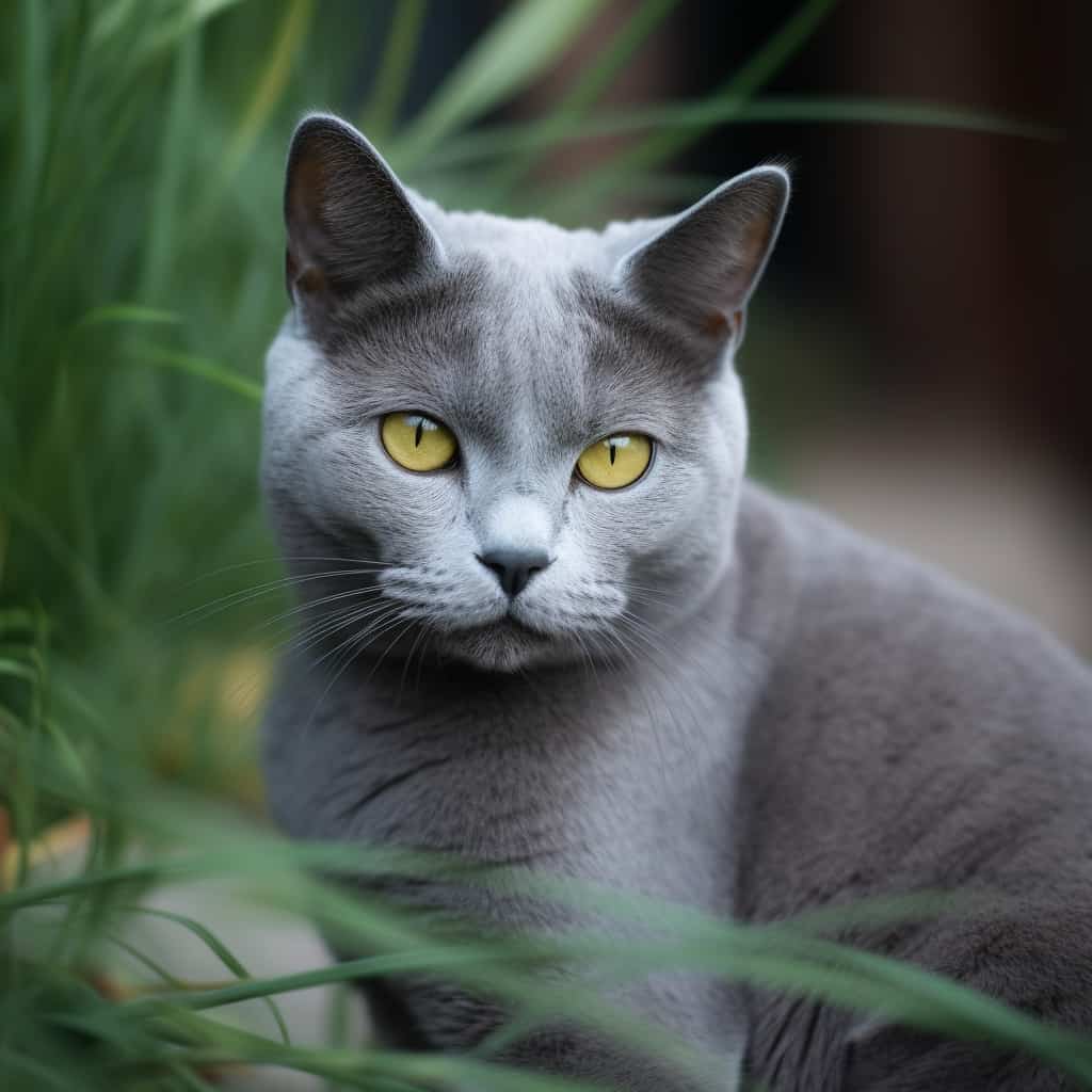 Russische Blaue Katze